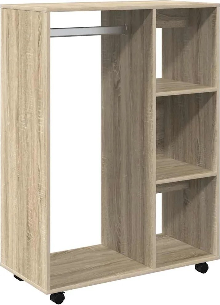 808516 vidaXL Гардероб, дъб сонома, 80x40x110 см, инженерно дърво