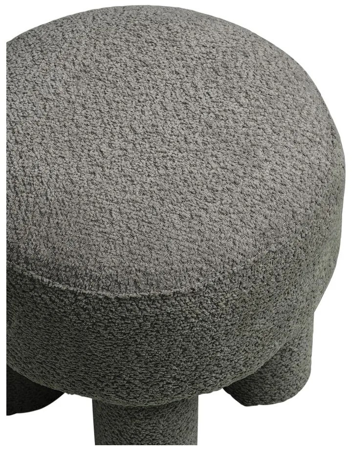Тъмносива шенилова табуретка Canberra – House Nordic