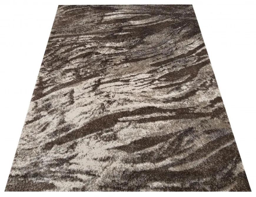 Практичен килим за хол с фин вълнообразен десен в неутрални цветове Ширина: 240 см | Дължина: 330 см
