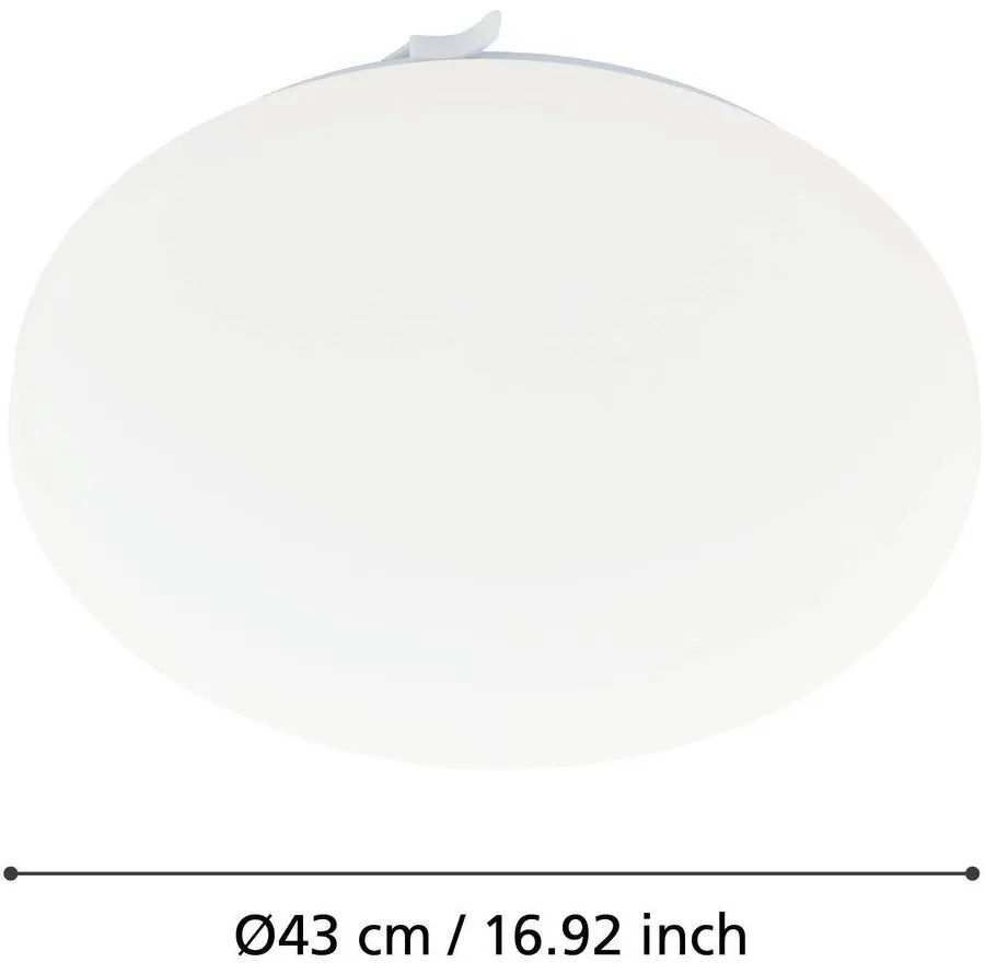 Бяло LED осветително тяло за таван FRANIA – EGLO