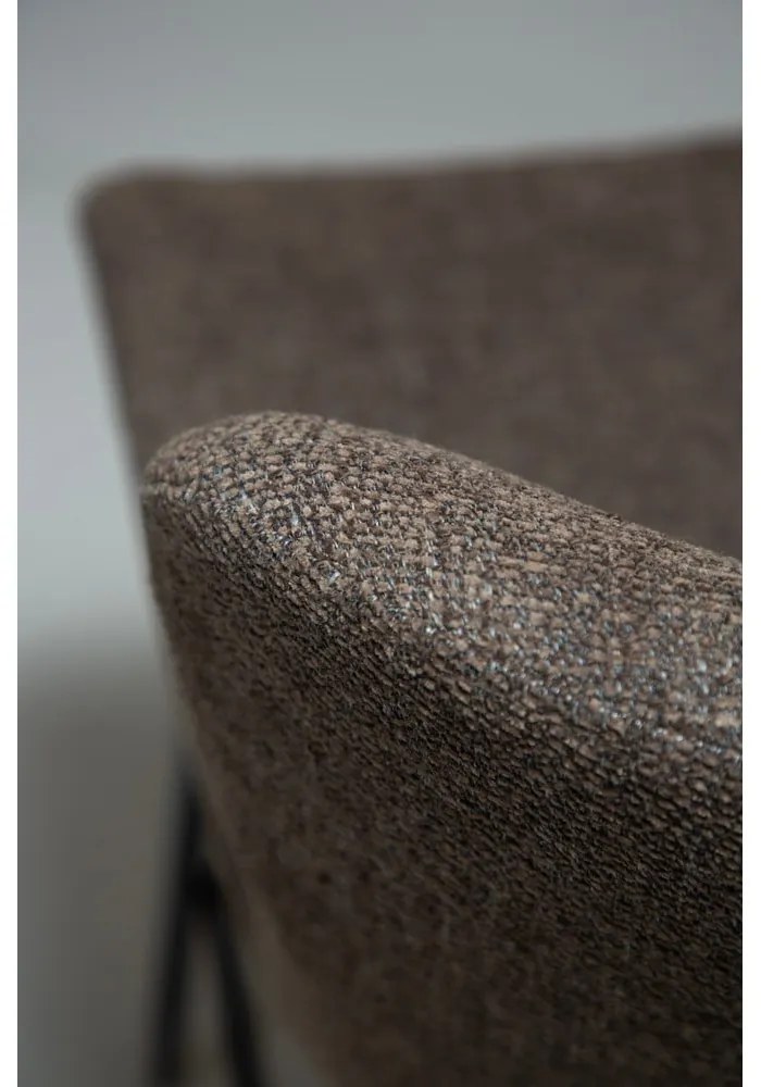 Кафяв тапициран бар стол (височина на седалката 67,5 cm) Glam – DAN-FORM Denmark