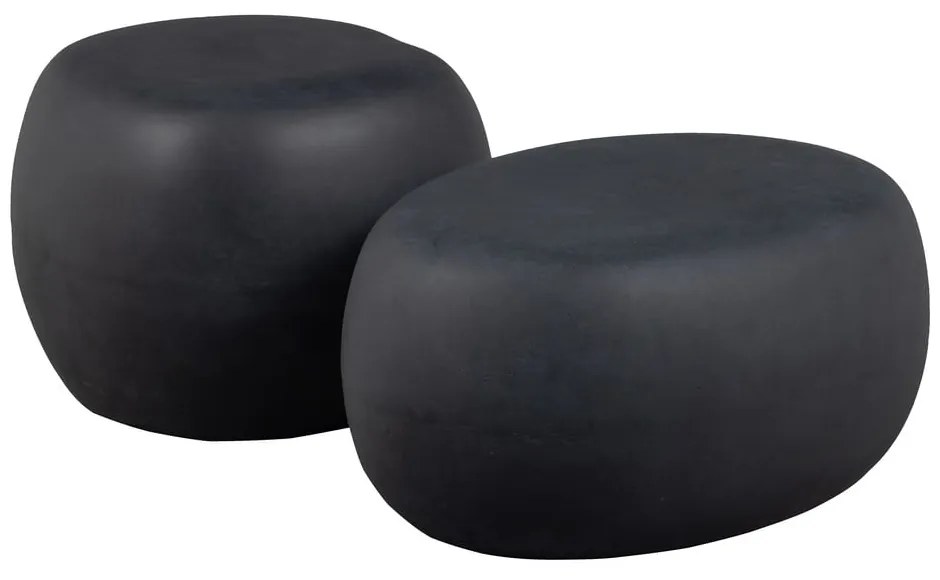 Кръгла масичка за кафе в антрацит ø 50 cm Pebble - vtwonen