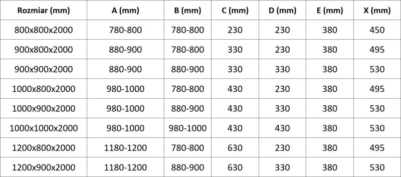 Mexen Exo асиметрична полукръгла плъзгаща се душ кабина 90 x 80 cm, прозрачна, черна - 8132-090-080-70-00