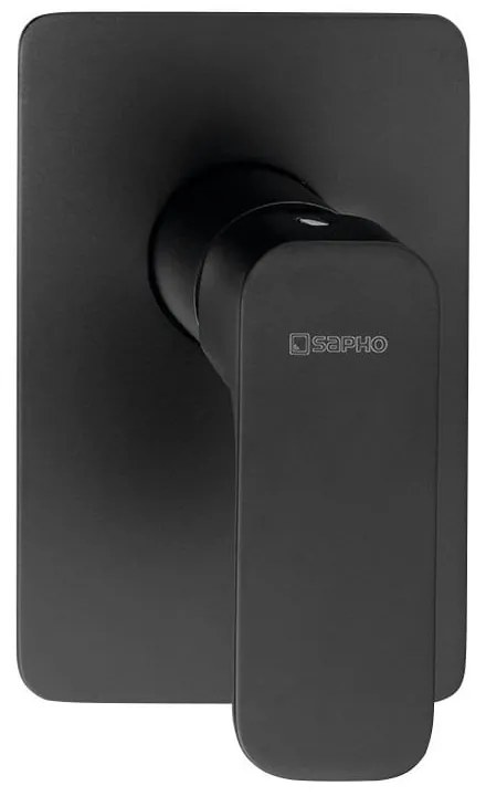 Матово-черна вградена душ батерия (1 изход) Spy – Sapho