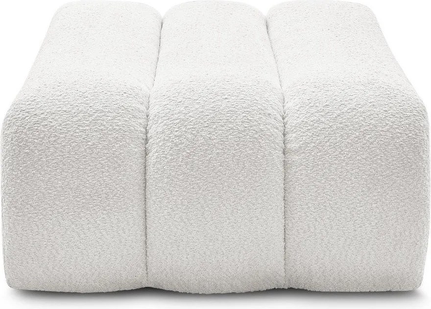 Бяла табуретка от прежда с примки от букле Azra – Bobochic Paris