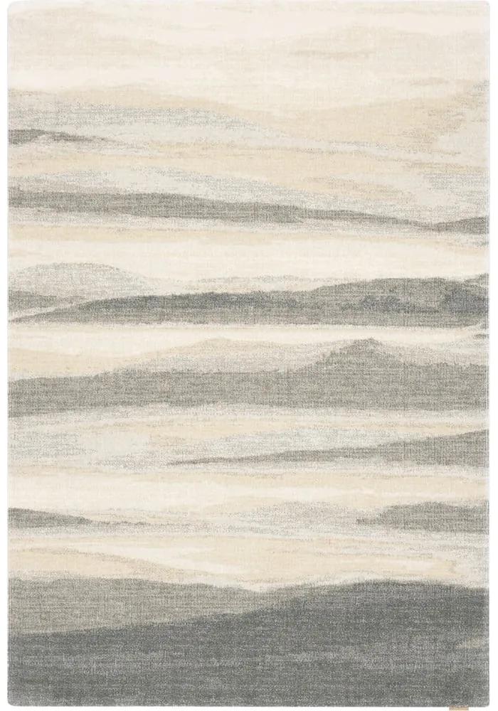 Бежово-сив вълнен килим 160x240 cm Elidu - Agnella