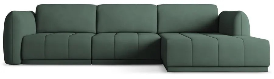 Зелен ъглов диван (десен ъгъл) Hoku – Makamii