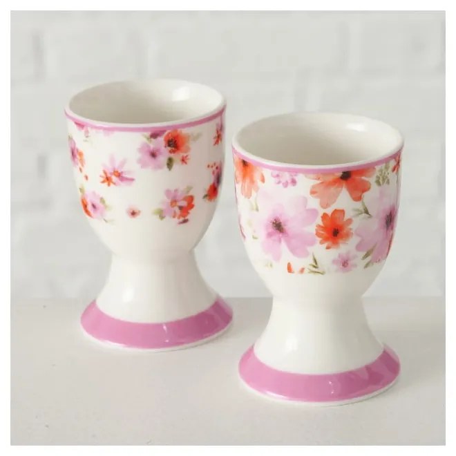 Комплект от 2 стойки за яйца от костен порцелан Rosella - Boltze