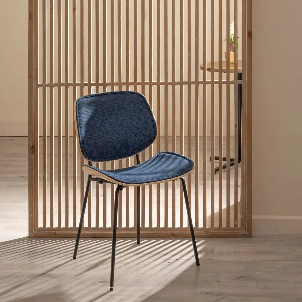 Тъмносини трапезни столове в комплект от 2 бр. Elio – Ixia