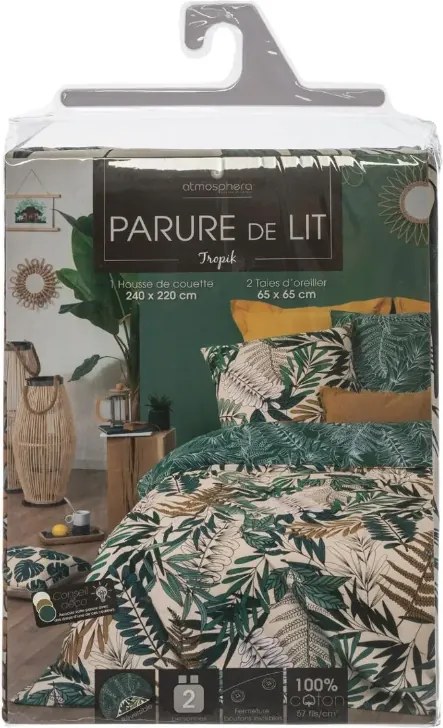 Спално бельо atmosphera Tropik, Памук - 220x240 cm