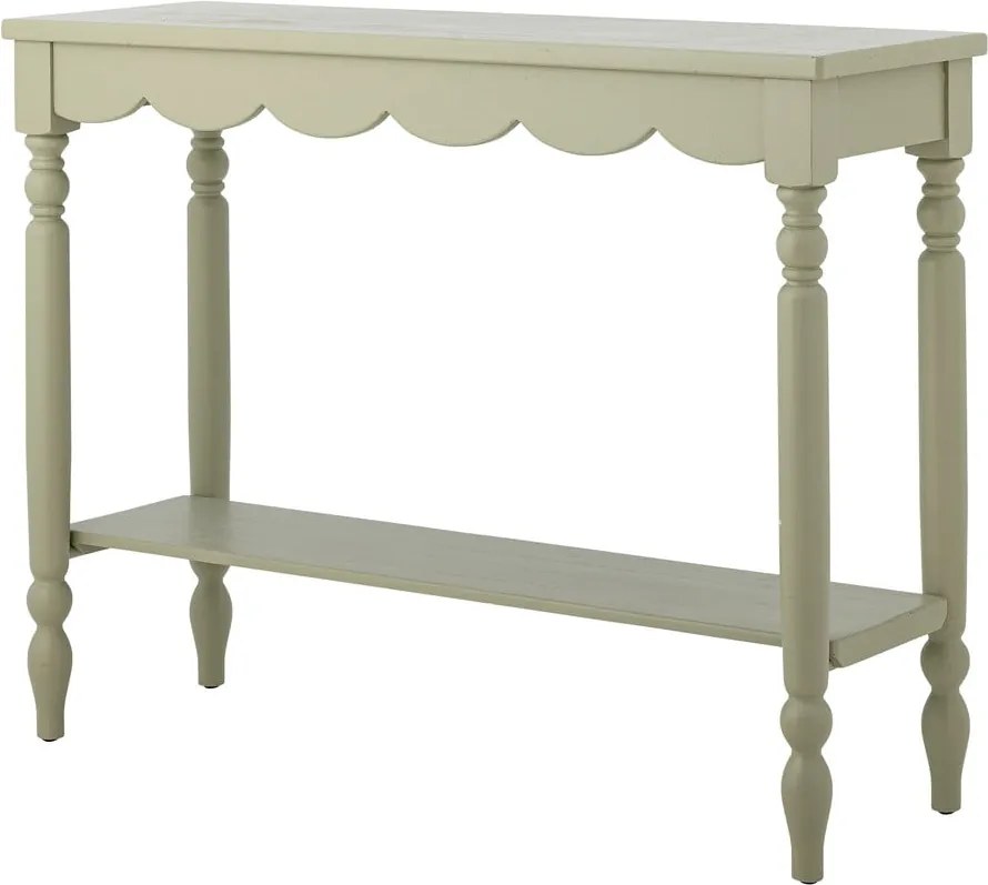 Светлозелена конзолна маса от масивен бор 36x106 cm Salla – Bloomingville