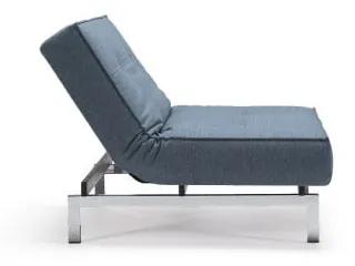 Светлосин диван стол с метална основа Смесен танц Светло синьо Splitback - Innovation
