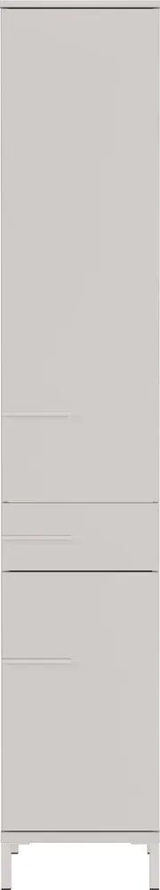 Кремав матов висок/тесен шкаф за баня 34x190 cm Laurino – Germania