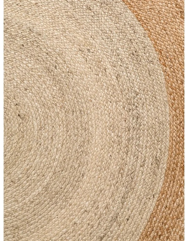 Двустранен ръчно изработен ютен кръгъл килим в цвят слонова кост ø 200 cm Jutta Ivory – Hanse Home