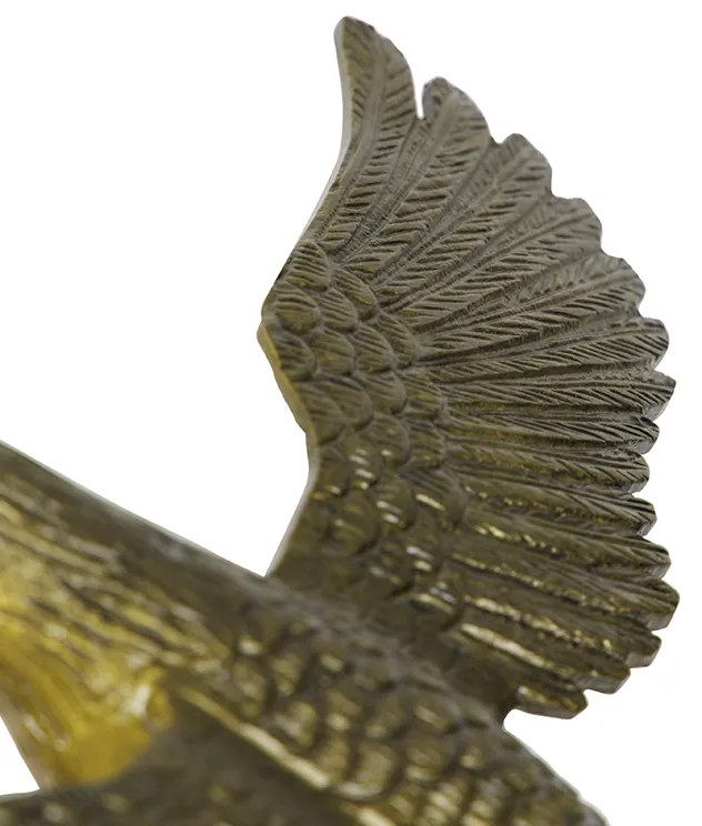 Винтидж стенна лампа месинг - Animal Fugl