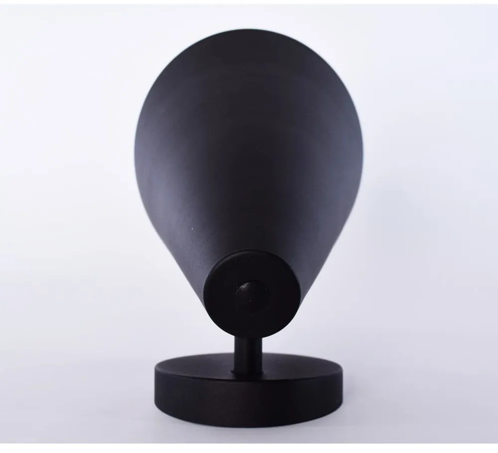 Черна стенна лампа, височина 16 cm Lisboa - SULION