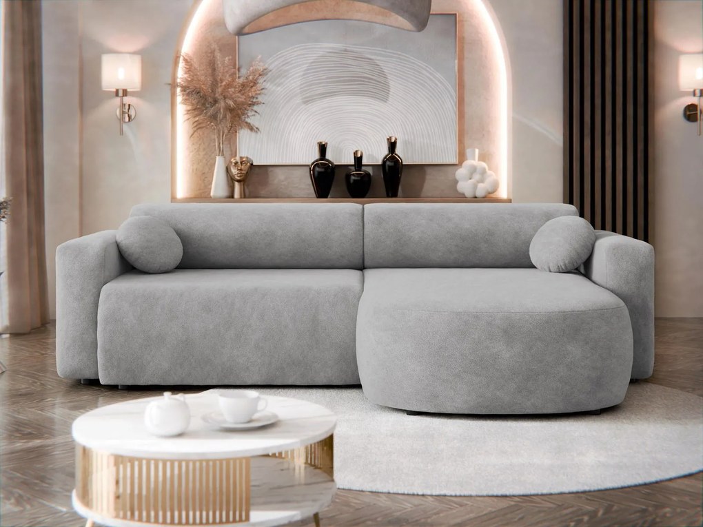 Ъглов диван Nicelo-Сиво