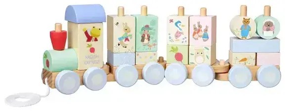 Дървен влак за нанизване - Peter Rabbit™ Radish Express