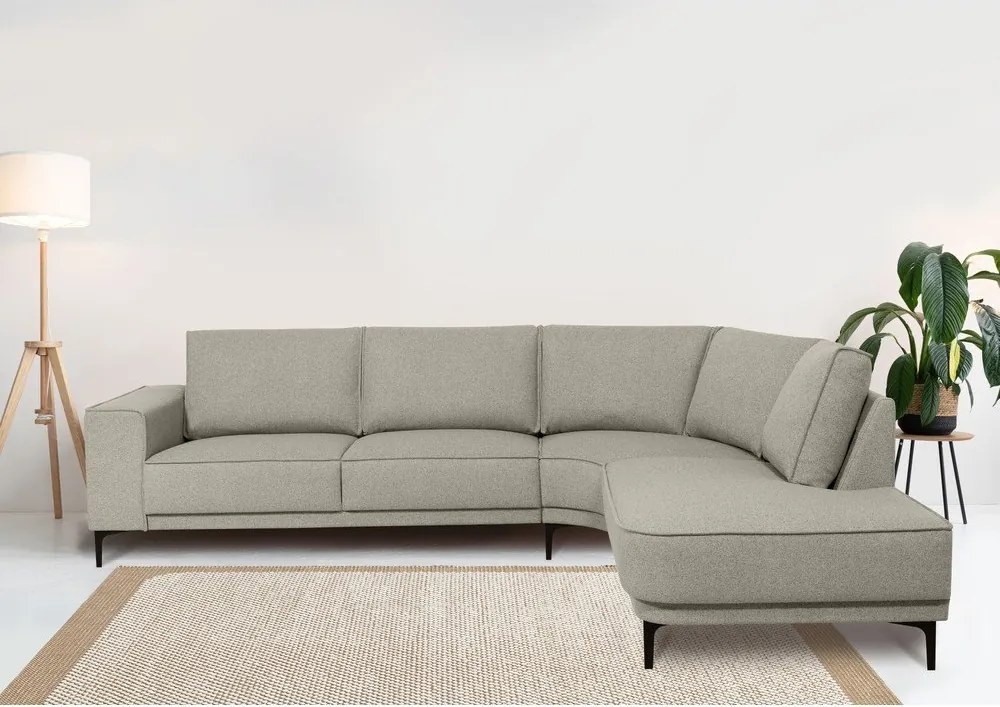 Светлосив ъглов диван (десен ъгъл) Copenhagen – Scandic