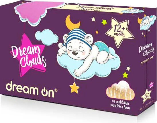 Възглавница Dream On, Детска възглавница Dream Clouds 12+ месеца, Мемори пяна