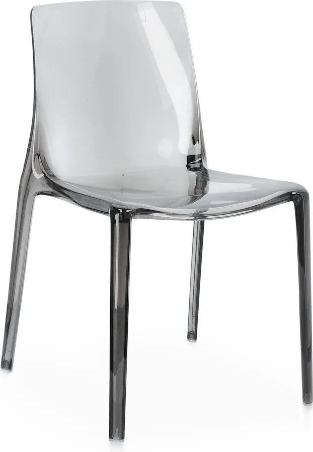 Сив пластмасов градински стол Adele – Bizzotto