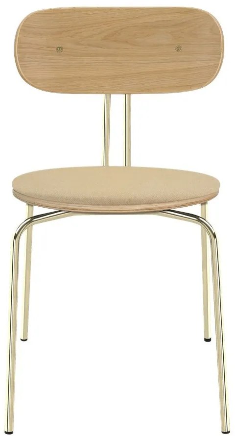 Трапезни столове в бежово-златисто Curious - UMAGE