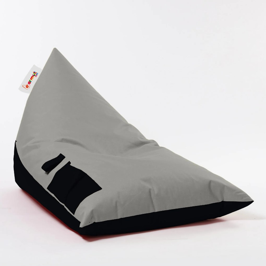 Градински пуф Pyramid Large Double Color Bed Pouf, цвят Сив
Черен