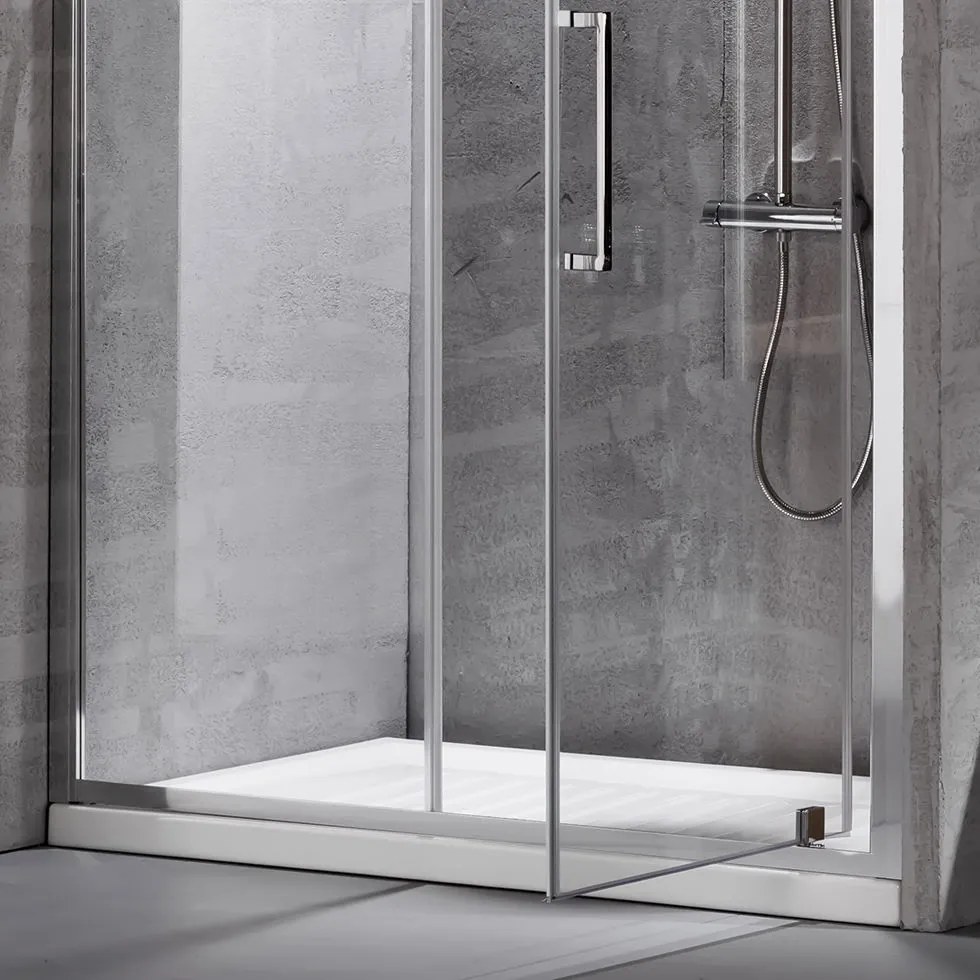 Отваряне на вратата Devon Primus Plus Pivot Infill-117 - 121-Хром