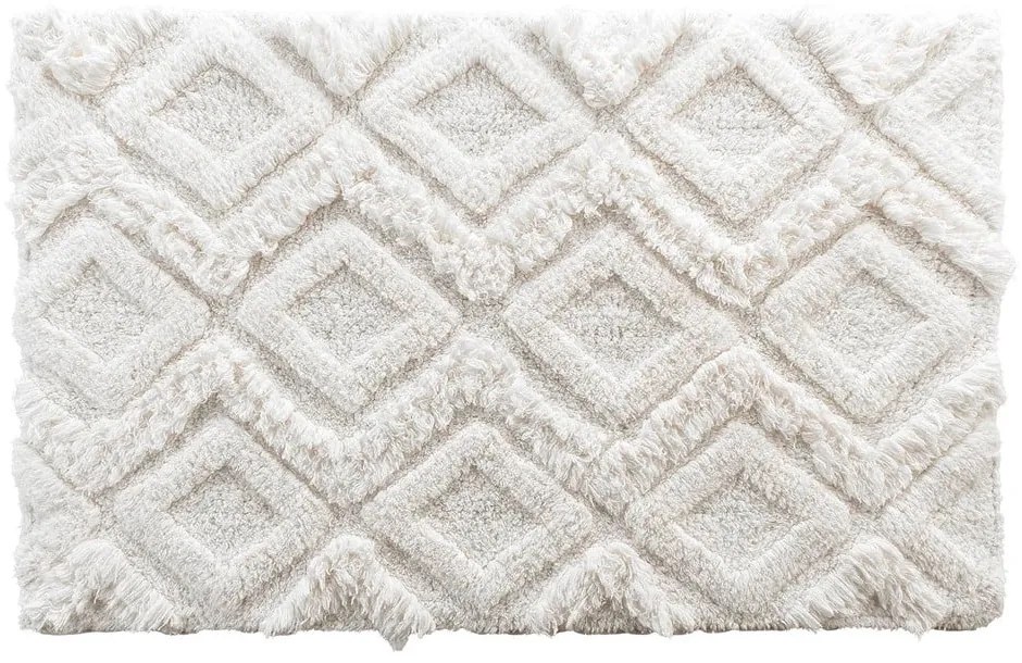 Бял килим за баня 50x80 cm Ikatis – douceur d'intérieur