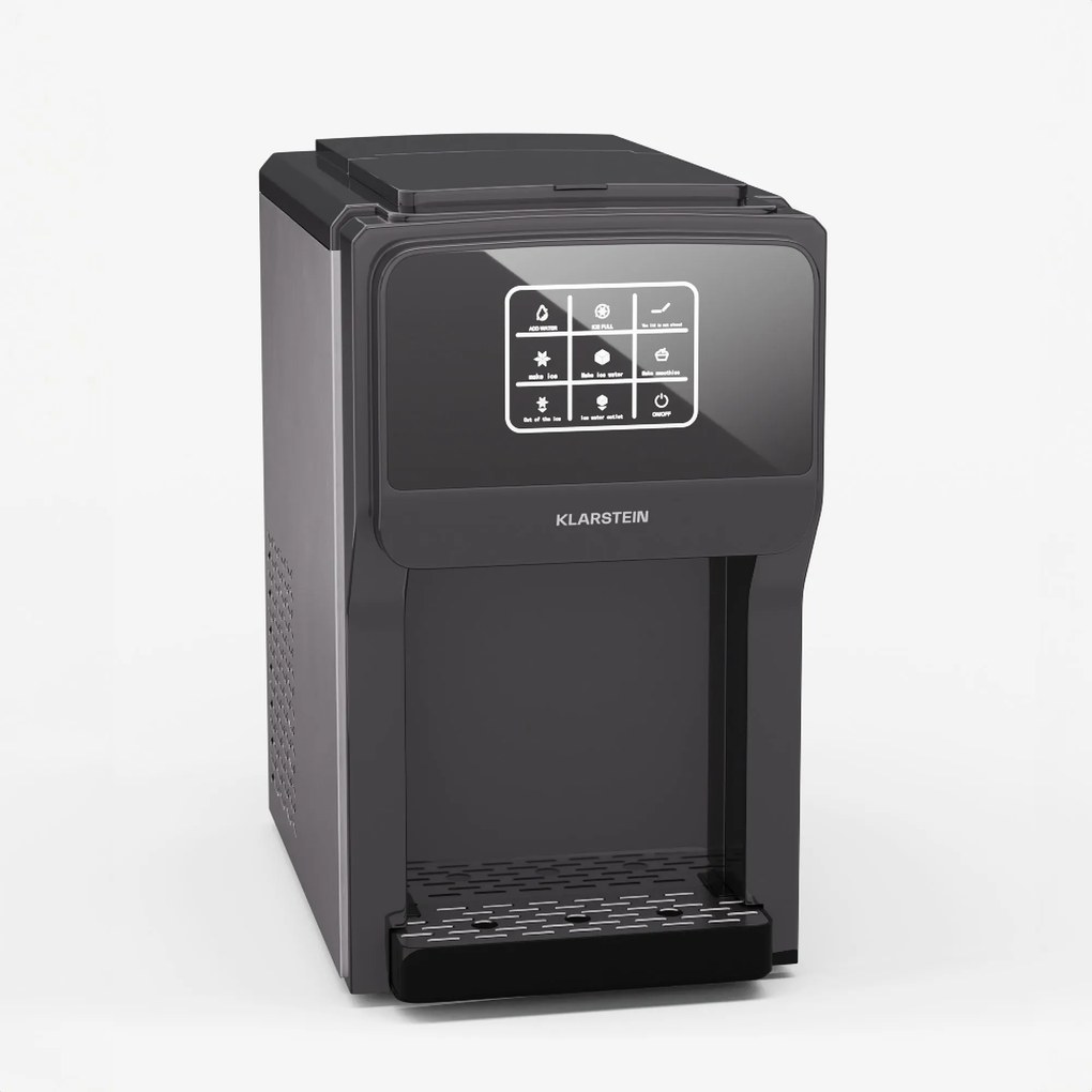 Klarstein Производител на лед 3в1 ArcticBlend, 20 кг/24 ч, Bullet Ice, натрошен лед, диспенсър за вода