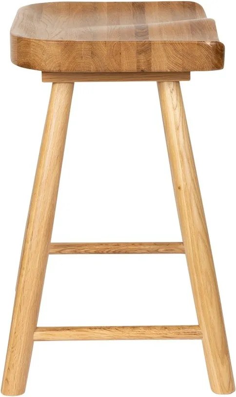 Стол от масивен дъб в естествен цвят Vander – White Label