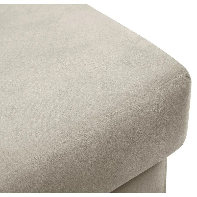 Бежова кадифена табуретка Kyoto – Cosmopolitan Design