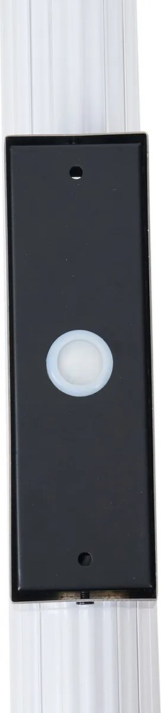 Ретро стенна лампа Gunmetal 80.4cm вкл. LED IP44 - Coco