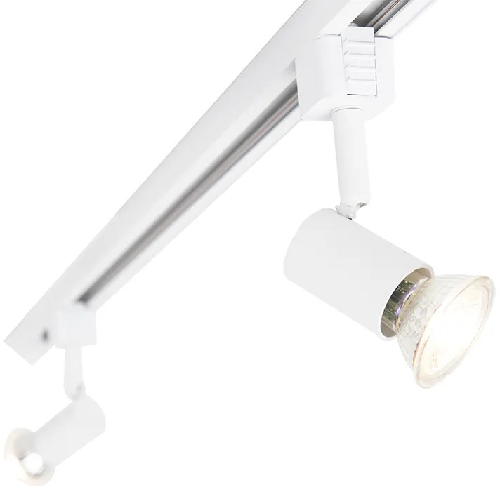 Интелигентна релсова система бяла 1-фазен 5-светлина с Wifi GU10 - Jeany