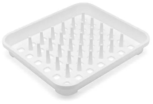 Бяла пластмасова тавичка за сушене 38x33,5 cm Signature – Addis