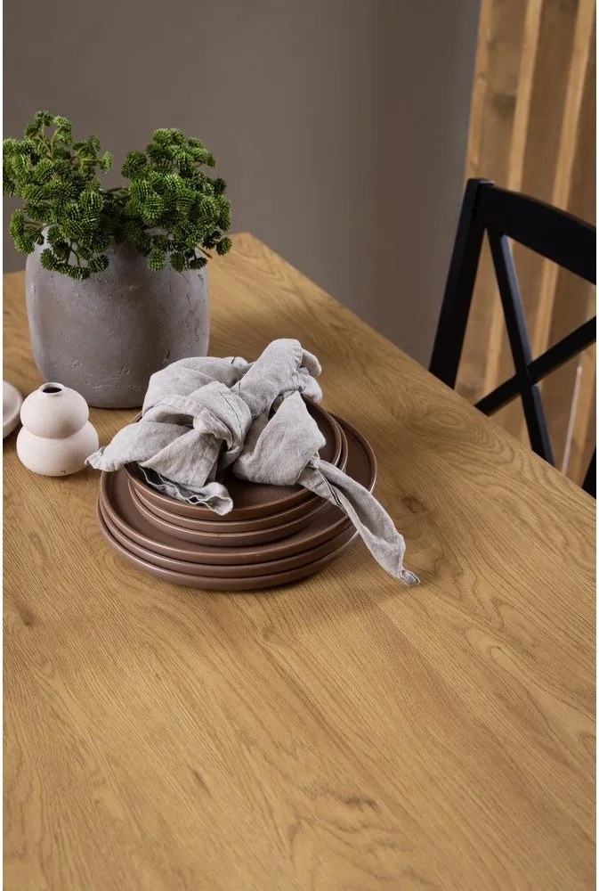 Трапезна маса с дъбов плот 80x120 cm Peru – Actona