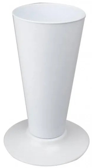 Serinova - Пластмасова ваза 18xh40см, 5,7л, бяла-(V005)