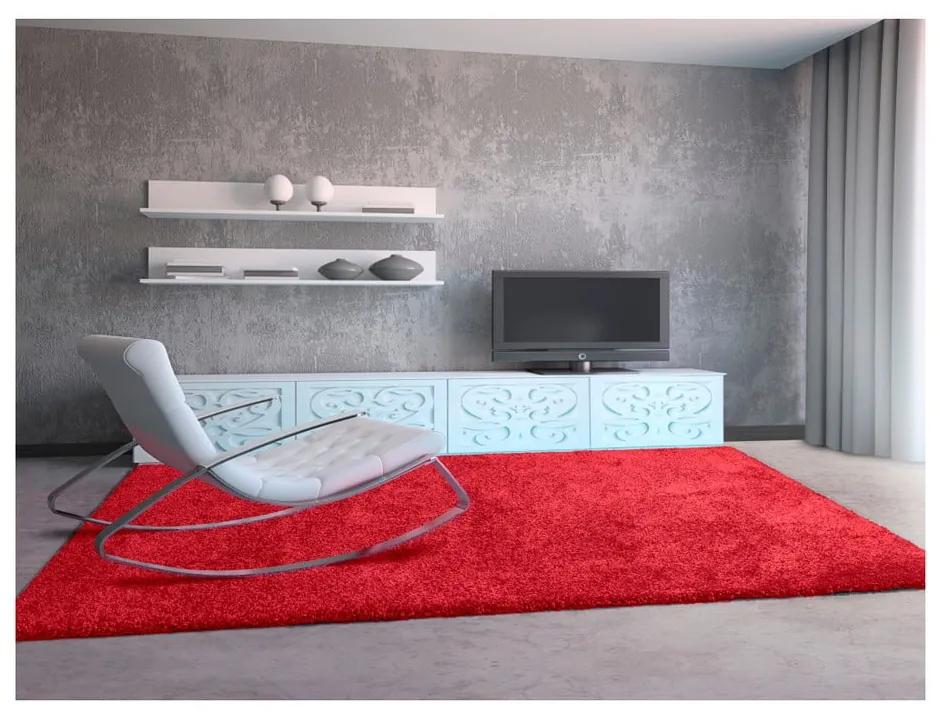 Червен килим Aqua Liso, 100 x 150 cm - Universal