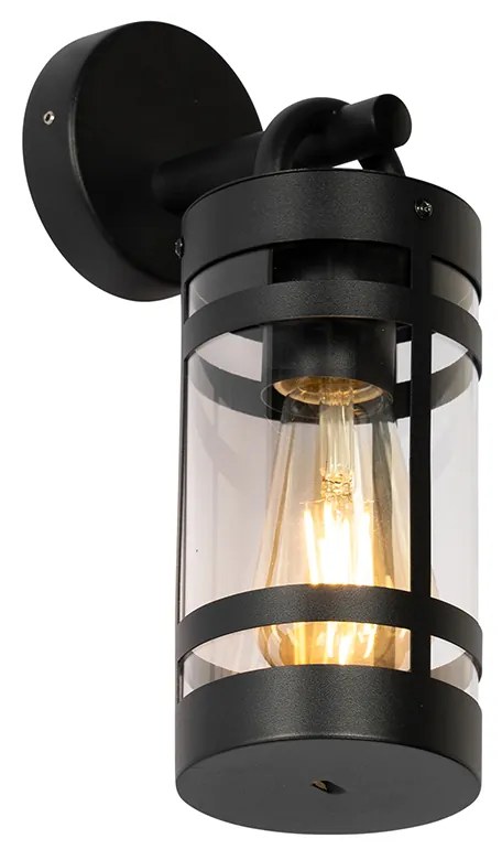 Интелигентна външна стенна лампа черна IP44 вкл. WiFi A60 - Ruben