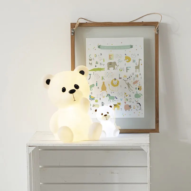 Детска нощна лампа atmosphera Teddy Bear, Включени батерии, 30 см