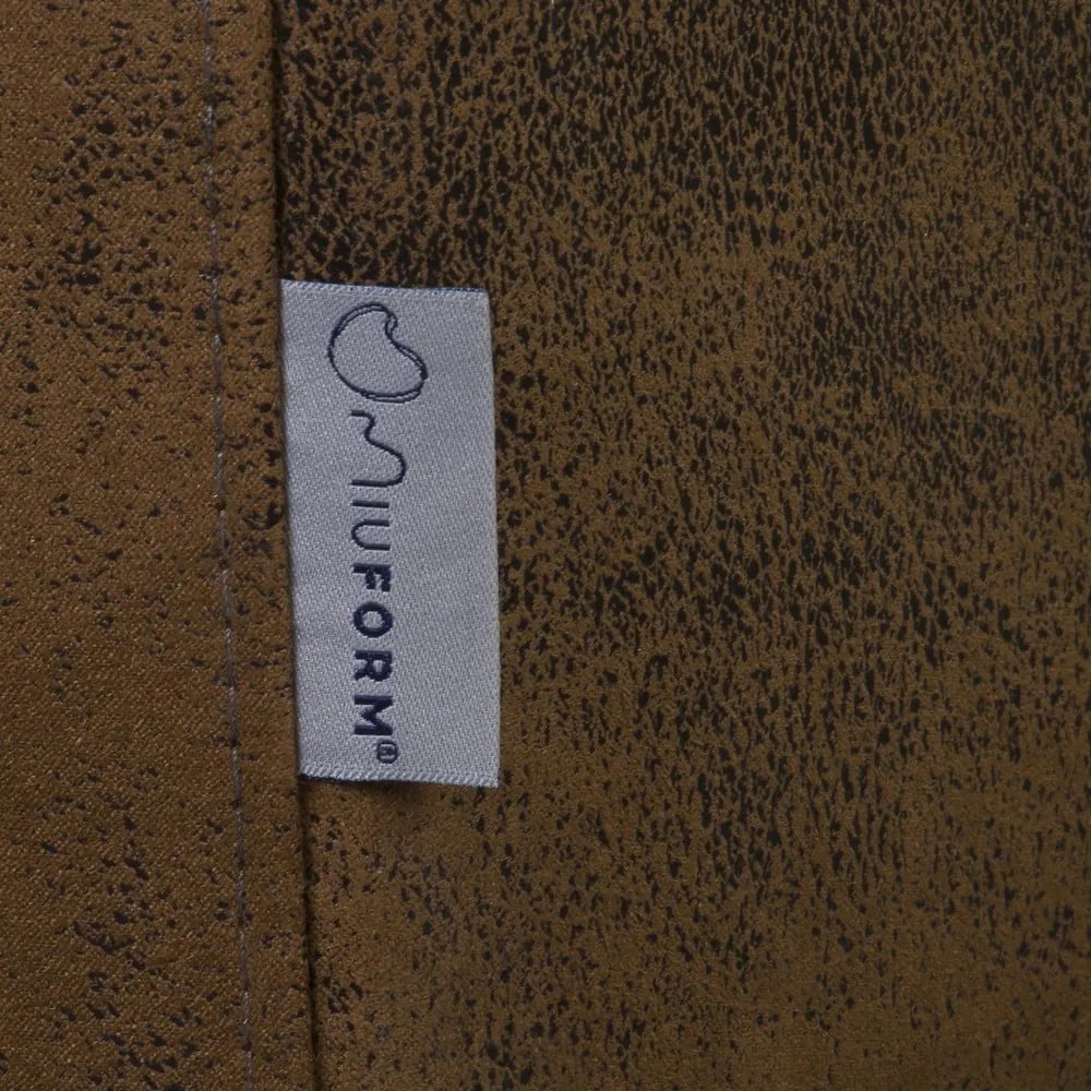 Кафяво кресло от изкуствена кожа Lofty Lilly – Miuform