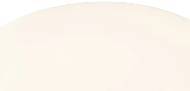 Интелигентна модерна външна подова лампа с черен абажур бял с включен Wifi A60 - Virginia