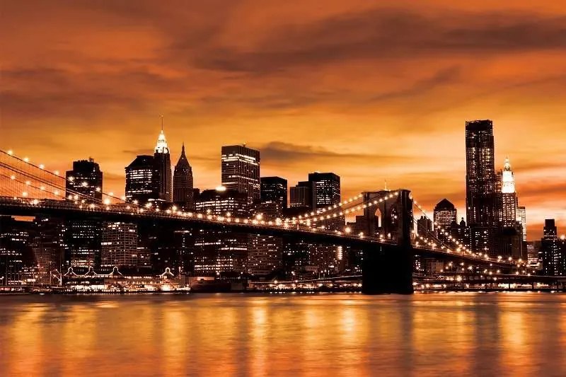 New York, Brooklyn Bridge Sepia - C04192