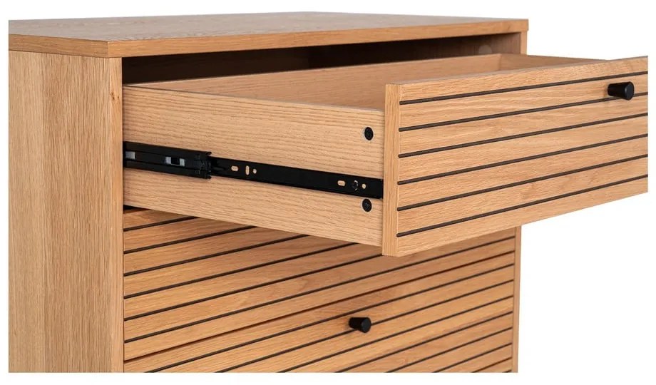 Висок скрин от декор от дъб естествен 80x85 cm Kyoto – House Nordic