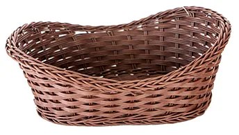 Панер водоустойчив PVC елипса кафяв голям 29x20x7 см (VH08B) - Horecano