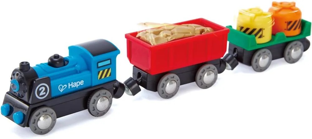 Hape - Дървено влакче с батерии H3720