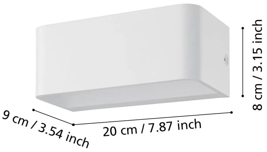 Бяла LED стенна лампа SANIA 4 – EGLO