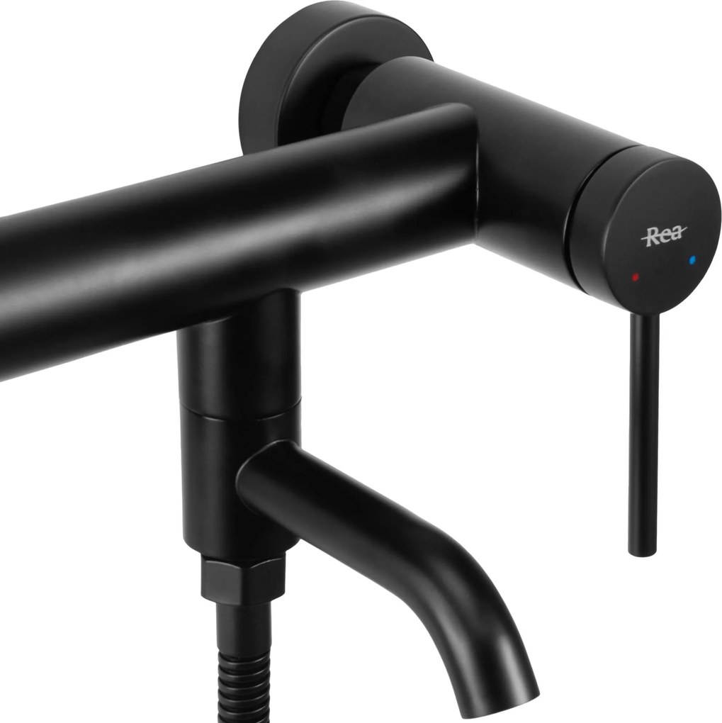 Смесител за вана Rea Clif Black