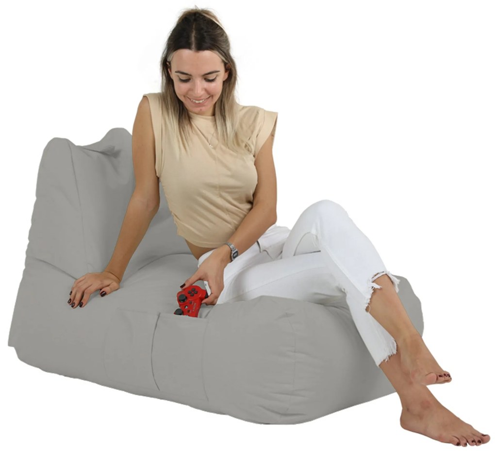 Градински пуф Trendy Comfort Bed Pouf, цвят Сив