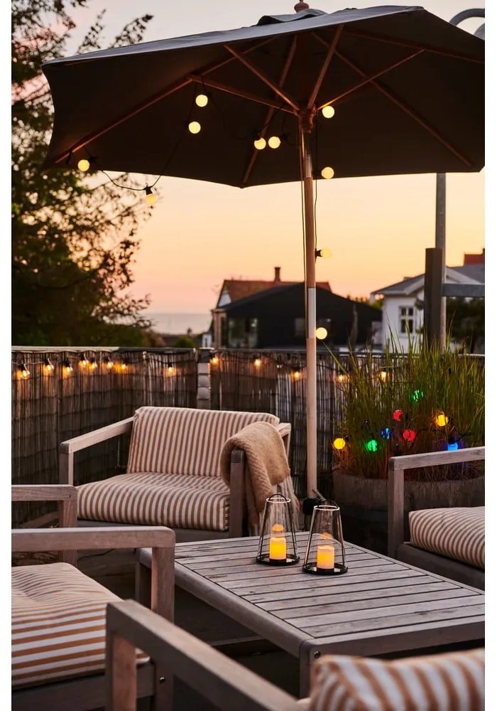 Светлинна верига с 10 броя крушки, със соларен панел дължина 300 cm Lucas Clear – Sirius